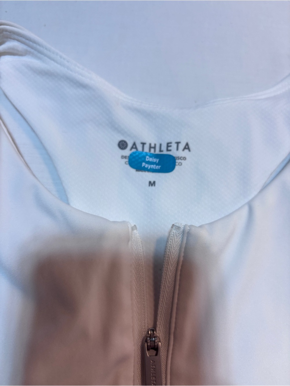 Athleta M Break Point Dress Medium Pacific White - Picture 7 of 13
